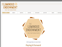 Tablet Screenshot of luminous-endowment.org